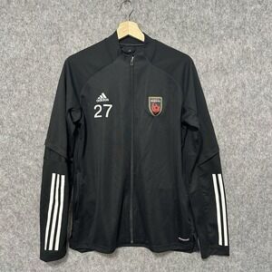Adidas Phoenix Rising Soccer Training Jacket Women's‎ Sz L Black Aeroready